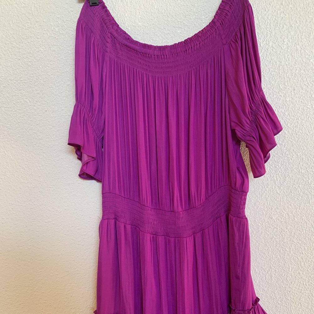 NWT Fuscha off shoulder Lolita dress by Naked Zebra Sz L